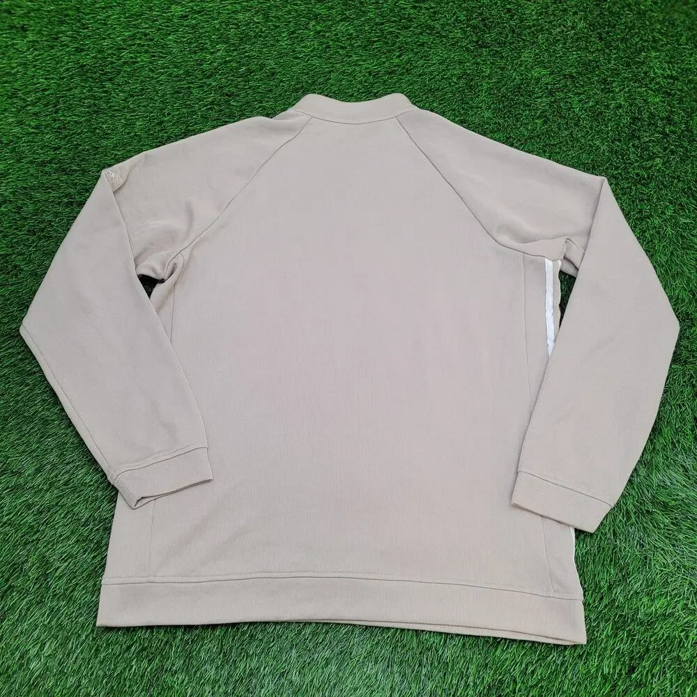 Adidas 1/4-Zip Sweater Large 23x28 Brown